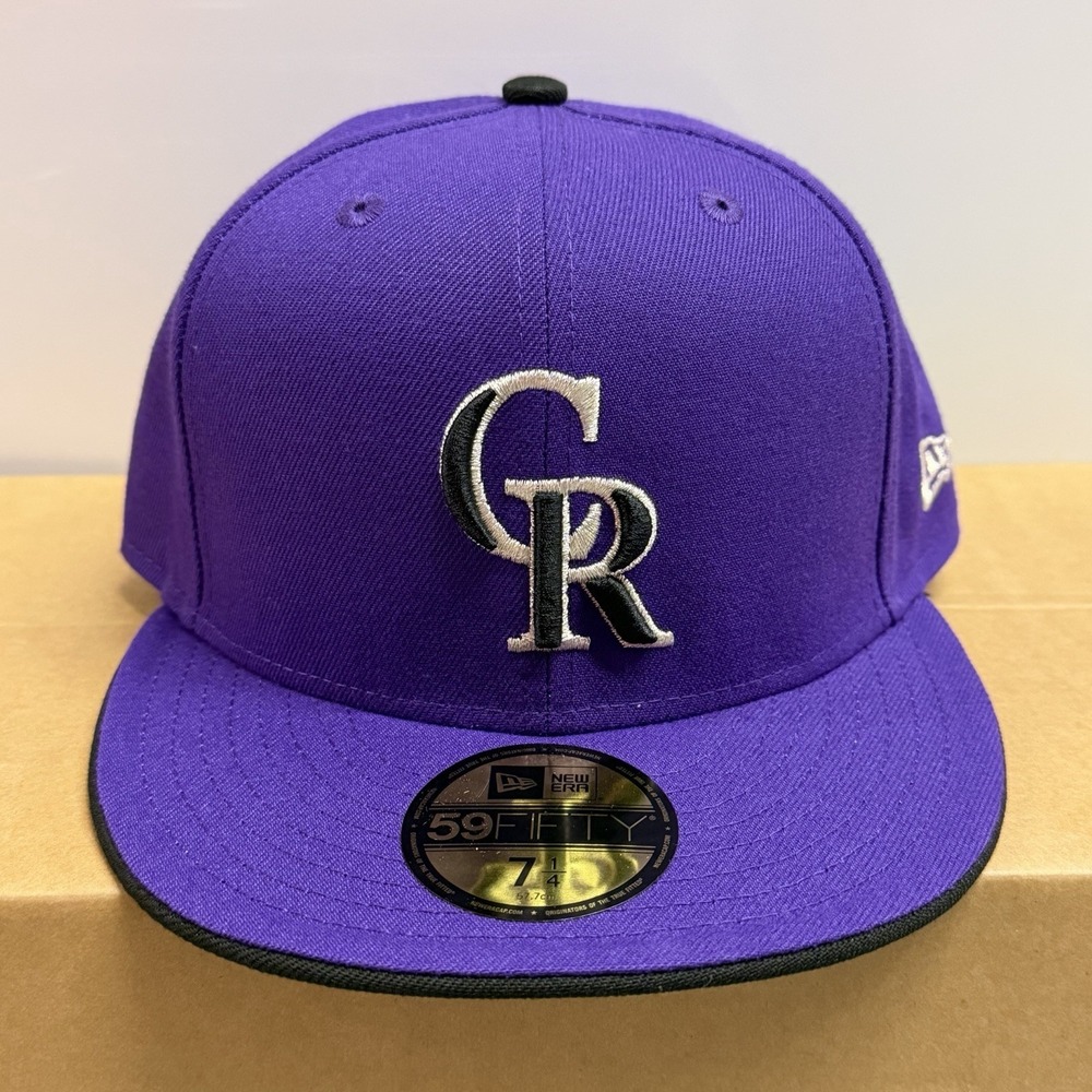 New Era Colorado Rockies MLB Authentic 59FIFTY Fitted Cap Hat Size 7 1/4 NEW